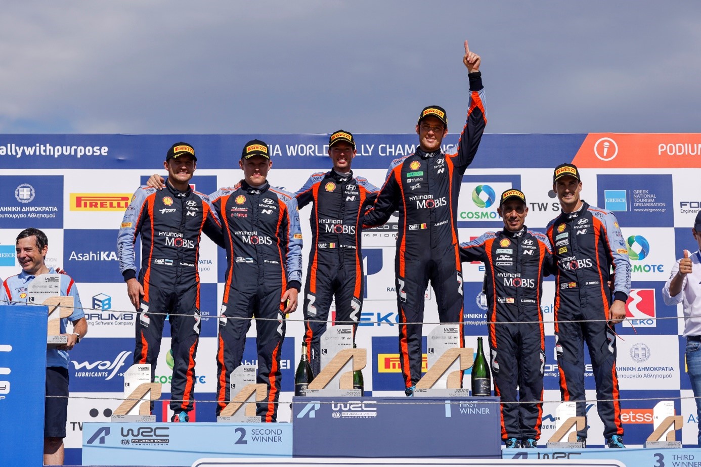 Dokonalé víťazstvo. Na Rely Akropolis obsadili jazdci Hyundai Motorsport celé pódium.